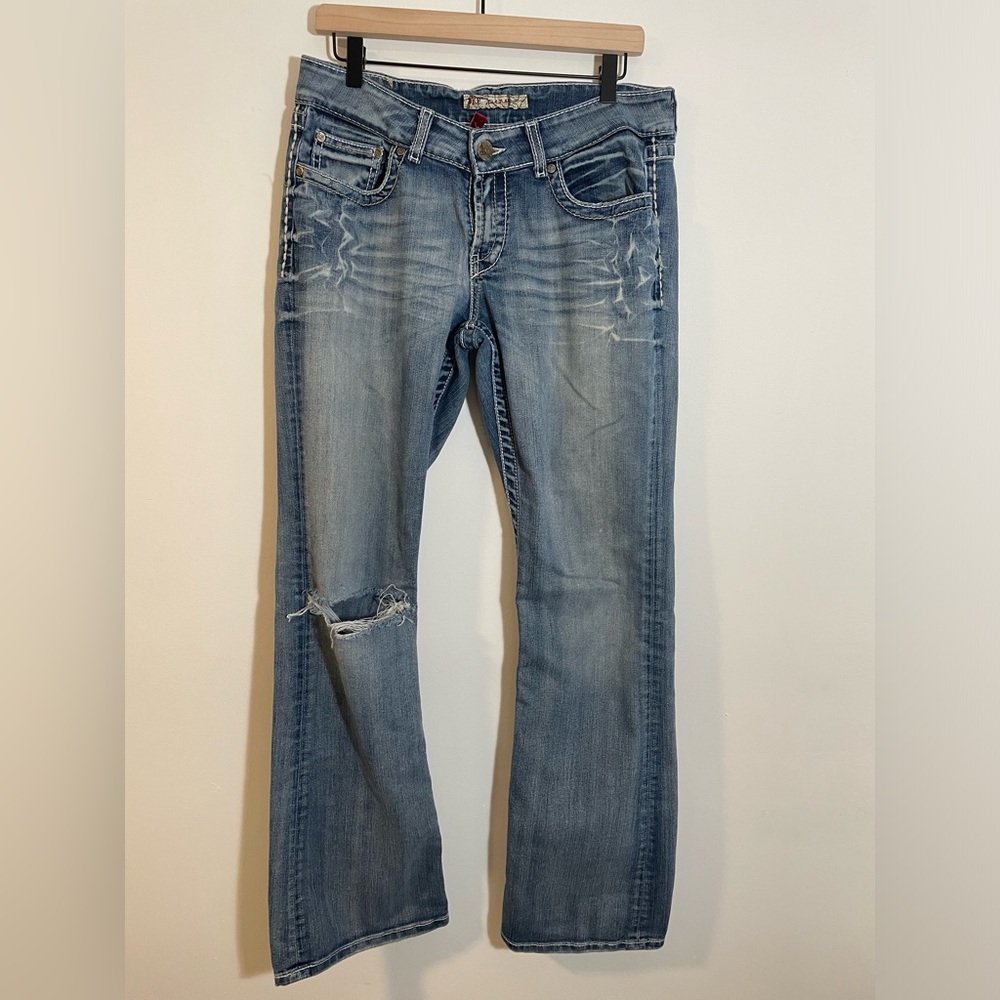 BKE Women's Boot Cut Jeans - Light Blue